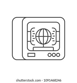 3D Scanner icon isolated on white background. Printing symbol modern, simple, vector, icon for website design, mobile app, ui. Vector Illustration