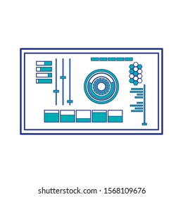 3d screen design, Augmented reality virtual technology device and modern theme Vector illustration