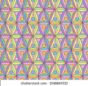 3d seamless color pattern. Vector background. Modern design ornamet.