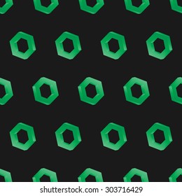 3d seamless hexagon background dark