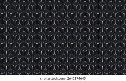 3D Seamless Pattern  Modern Geometric Abstract Texture with Depth and Shadow new 2025 trendy unique