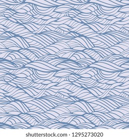 3d seamless pattern. Waves