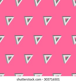3d seamless triangle background pink