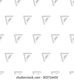3d seamless triangle background white