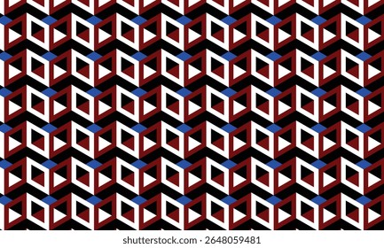 3d Seamless vector pattern Background