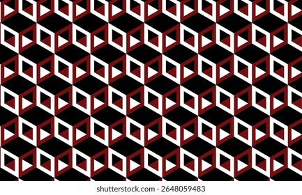 3d Vetor sem emenda padrão de fundo