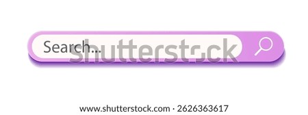 3d search bar Internet browser engine purple color