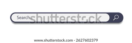 3d search bar Internet browser engine vector