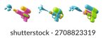 3D set of children
