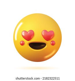 3d conjunto de iconos vectoriales de sonrisa. Las emociones de caricatura en la cara de un hombre se representan en un fondo blanco. Un símbolo de buen humor y expresión de sus sentimientos.