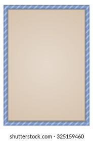 A 3d shadowed striped picture frame ready for your text.

This file is Vector EPS10 and uses opacity masks, gradient mesh and blends.
