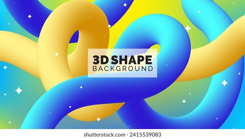 3d shape background vector design in eps 10