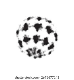 Arte de elemento de semitono de punto de estrellas negras de forma 3D