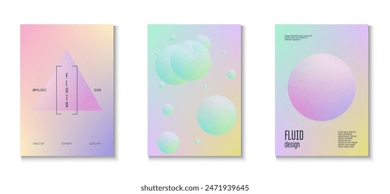 Forma 3d. Elegante Anuncio. Conjunto Abstractas de textura rosa. Diseño de degradado. Fondo de grano mínimo. Elementos creativos. Plantilla de círculo geométrico. Forma 3d púrpura