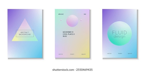 3d Shape. Fluorescent Sphere Illustration. Memphis Banner. Abstract Poster. Violet Holographic Set. Futuristic Elegant Elements. Minimal Design. Pink 3d Shape