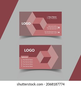 3D Shapes Business Card Design In Free Vector Eps Vector