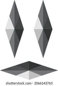 3d shapes design vector art clips illustration