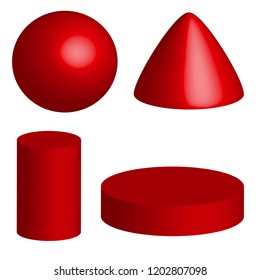 3d shapes elements design 3d models.