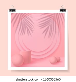 3D shapes figures geometry. Trendy geometric concept. Composition with shapes. Realistic with shadow.