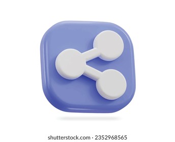 3d share icon vector illustration
