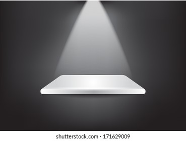 3D shelf - vector 