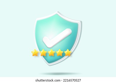 3D shield protection with password secure for online payment on green background concept, user password for 3d security shield icon with payment protection on isolate green pastel background