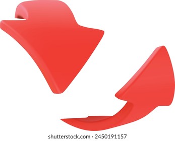 3D shiney gradient red arrow on white
background. 3D Arrow icon. Best for app,
web, and digital Vector illustration design.
Arrows Ring Rotating Vector illustration
isolated on white background.