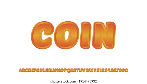 3d shiny gold text effect, suitable for flyer, poster, headline, logotype, monogram
