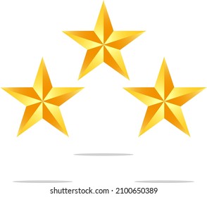 3d shiny golden star by vector design