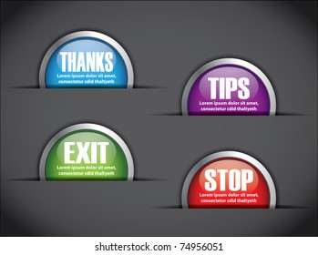 3D Shiny icon set