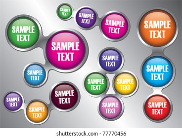 3D Shiny icon set