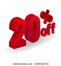 3d shiny red discount collection - 20 percent Vector format