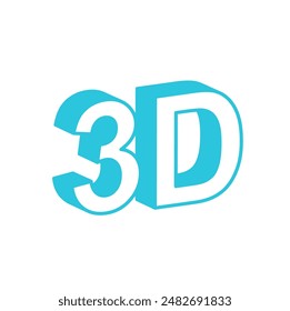 Signo 3D aislado sobre fondo blanco. 