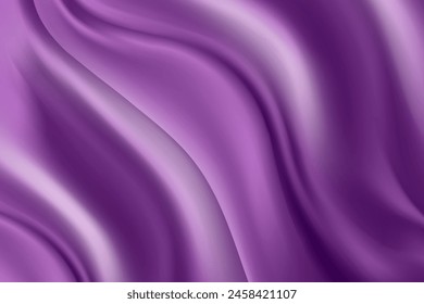 3d silk, satin mash wallpaper, luxury violet cloth texture gradient background.