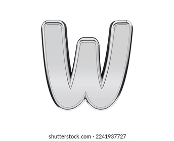 3d silver alphabet text effect