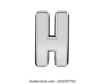 3d silver alphabet text effect