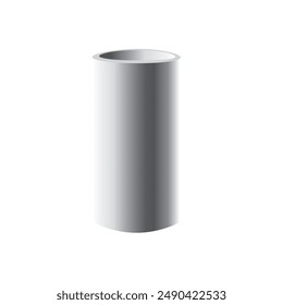 3d silver cylinder metal pedestal 3d template. Silver cylinder steel pillar stainless metal pipe mock up