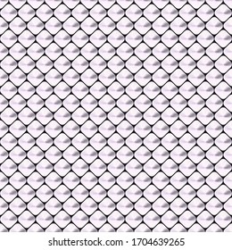 3D silver pattern. Geometric design  with shining beading. Silver beads background. Seamless vector illustration. Print for web background, wrapping, decor, etc.  