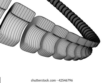 3d sketch monochrome architecture