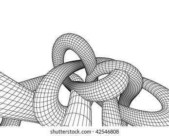 3d sketch monochrome architecture