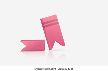 3d Slanted Ribbon One The Floor With Spaced Background