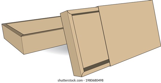 3D sleeve packaging mockup editable