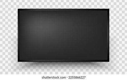 3.ª Televisión Inteligente. Parodias en la pantalla del dispositivo.Mockup de TV.