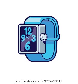3D smartwatch cartoon icon illustration