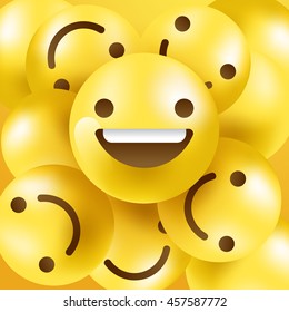 3d Smiley Emoticon : Vector Illustration