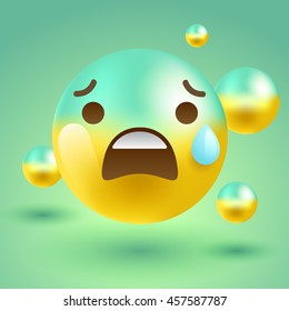 3d Smiley Emoticon : Vector Illustration