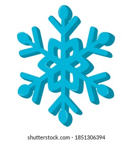 Icono de copo de nieve para año nuevo