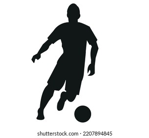 3d soccer player silhouette design