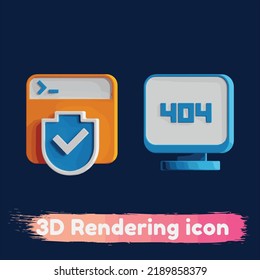 Icono de representación de medios sociales 3D, icono vectorial de alta calidad.