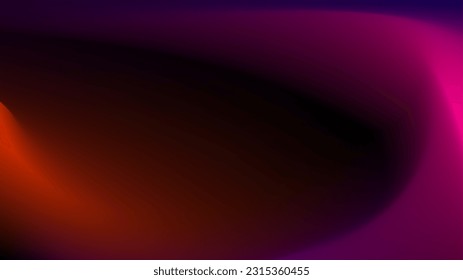 3D soft valley dark gradient abstract background.